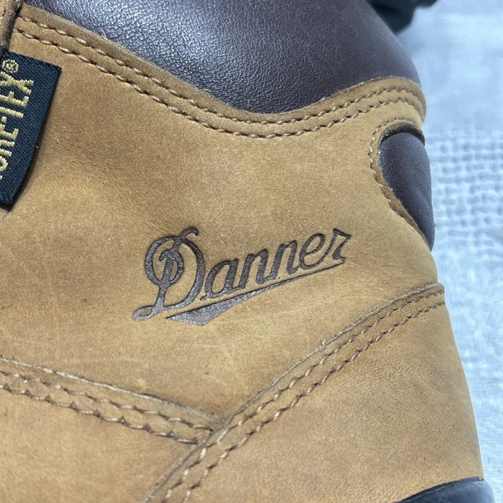 Womens DANNER Brown Leather Waterproof Hiking Boots 48200 Vortex Size 6‎